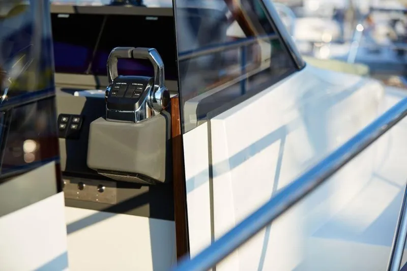 Slide: The Image of 2025 Rustler 41 yacht control panel with sleek design and modern features. - 14