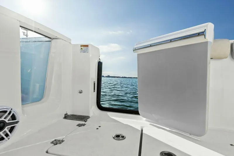 Slide: The Image of 2024 Sea Fox 328 Commander boat interior with ocean view. - 7