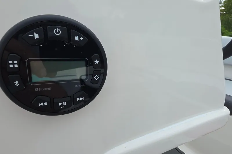 Slide: The Image of Control panel on 2025 Bayliner M15 boat with Bluetooth connectivity. - 9