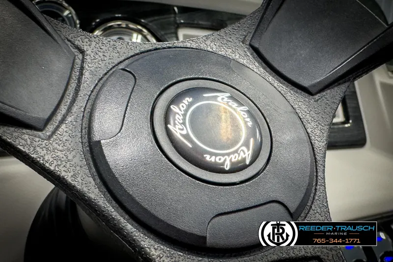 Slide: The Image of Close-up of 2020 Avalon 2285 LSZ CRB steering wheel with logo. - 27