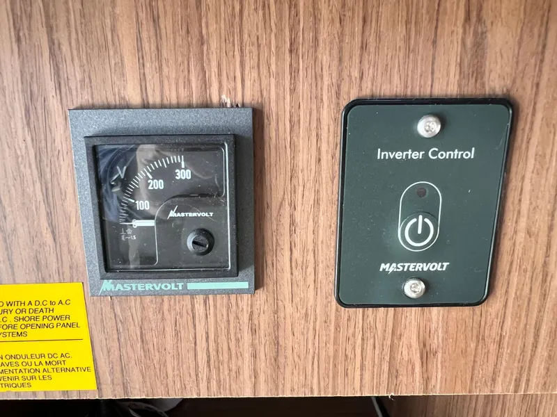 Slide: The Image of Mastervolt inverter control panel on 2019 Beneteau Swift Trawler 44 yacht. - 23