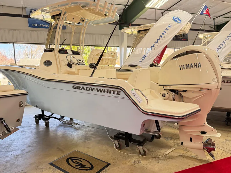 The Image of 2025 Grady-White Fisherman 216 boat with Yamaha engine in showroom display. - 0