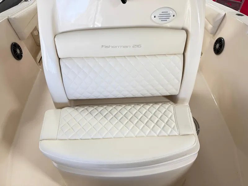 Slide: The Image of 2025 Grady-White Fisherman 216 boat seat with quilted upholstery. - 8