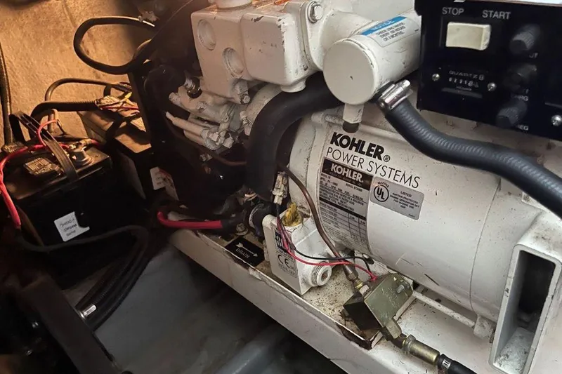 Slide: The Image of Engine room of 2003 Monterey 302 Cruiser with Kohler power system. - 10