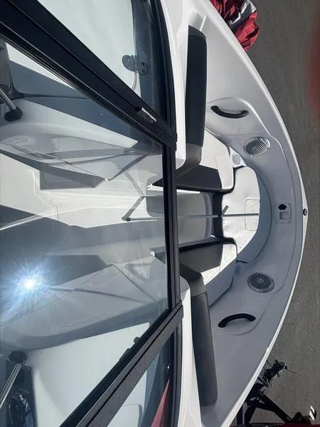 Slide: The Image of 2025 Tahoe 185 S boat interior with sleek seating and modern design. - 3