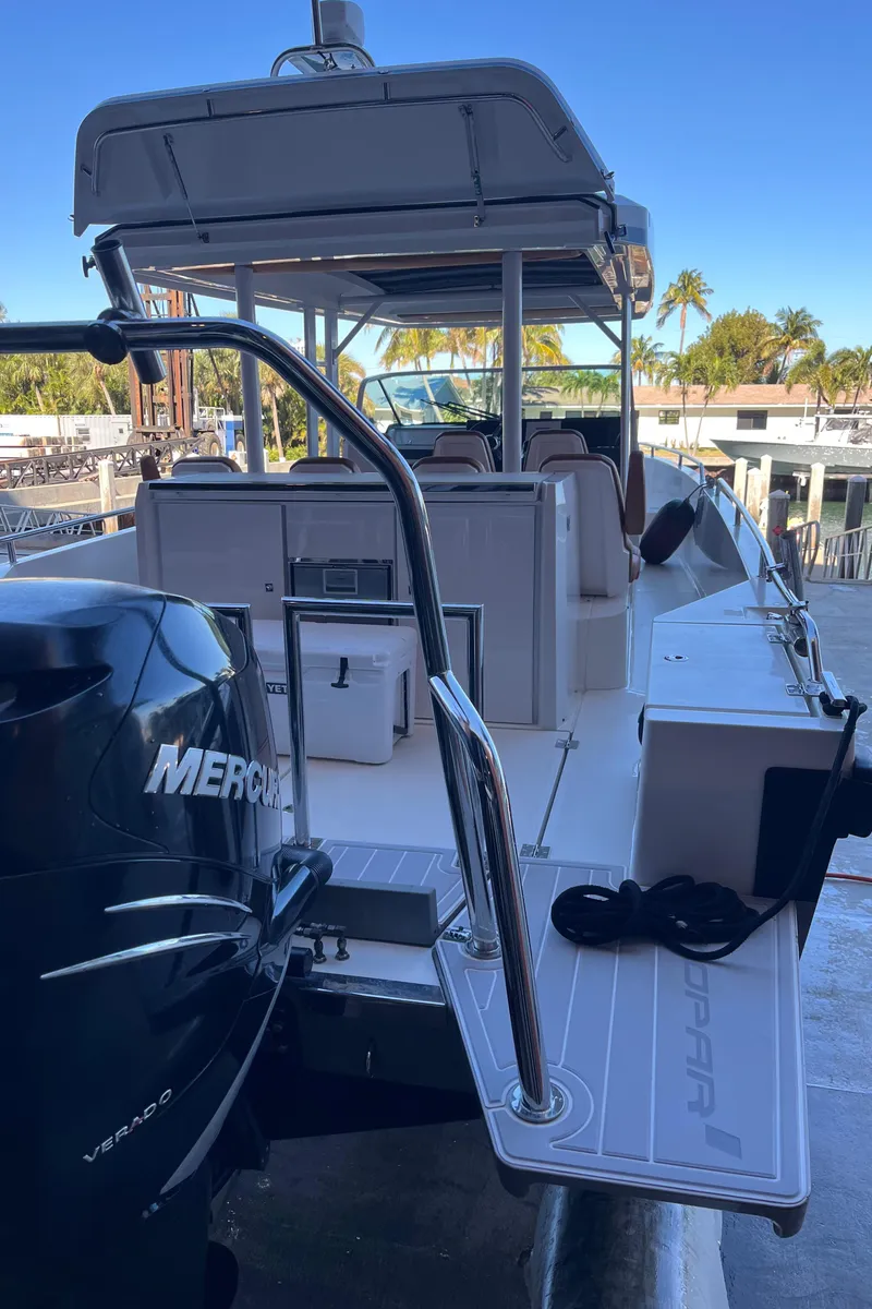 Slide: The Image of 2018 Axopar 370 SUN TOP boat with Mercury Verado engines - 8