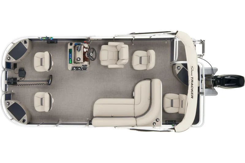 Slide: The Image of Manufacturer Provided Image: Bass Buggy 18 DLX Fishing Pontoon - 16