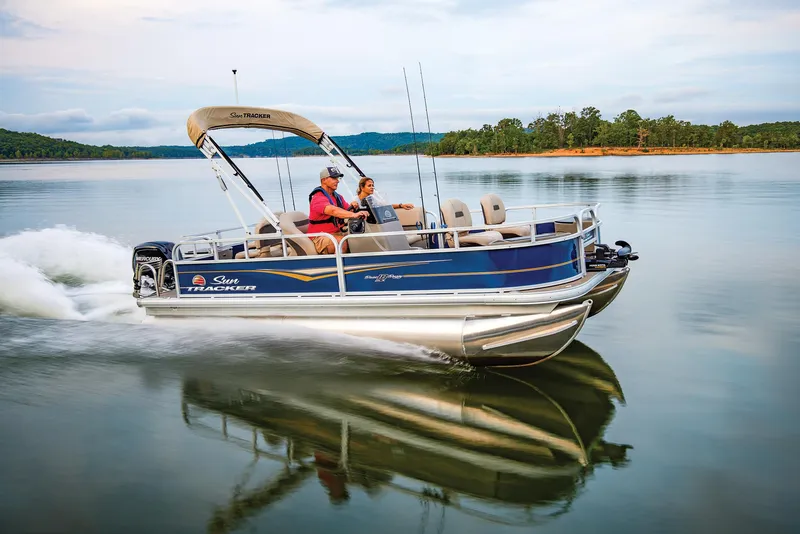 Slide: The Image of Manufacturer Provided Image: Bass Buggy 18 DLX Fishing Pontoon - 70