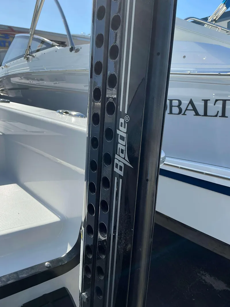 Slide: The Image of Everglades 273 CC 2025 boat with Blade power pole detail. - 23