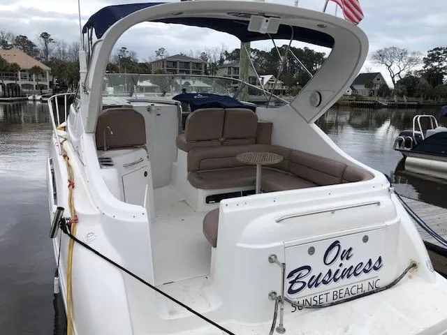 Slide: The Image of 2000 Bayliner 3055 Ciera boat docked at Sunset Beach, NC. - 10