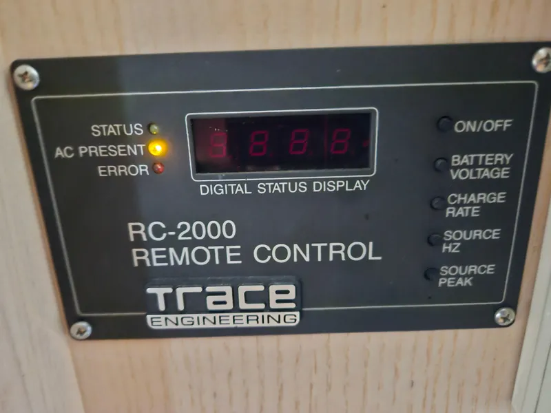 Slide: The Image of RC-2000 remote control panel on 1991 Tollycraft Euro Sport Sedan. - 50