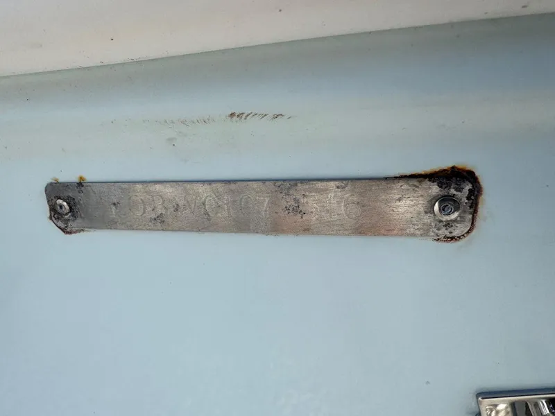 Slide: The Image of Metal bracket on 2016 Robalo R222 Center Console boat. - 5