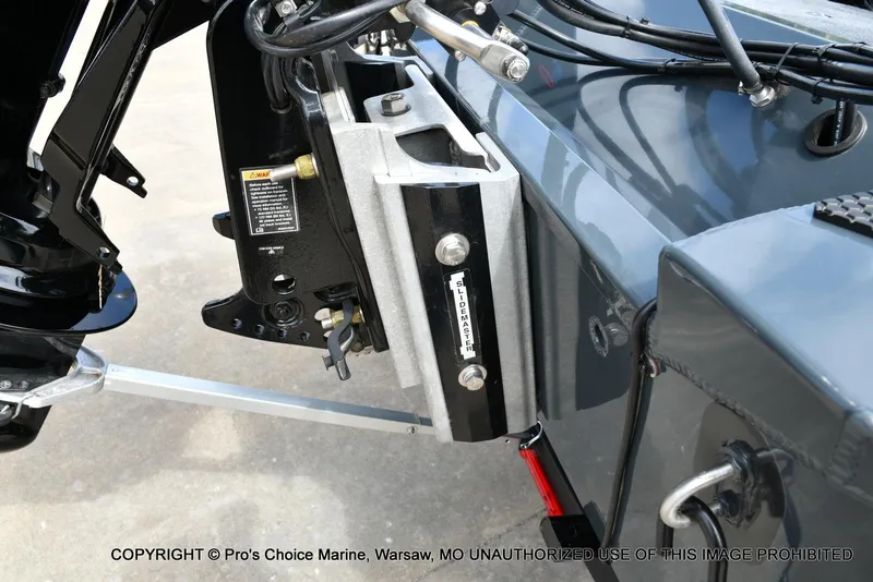 Slide: The Image of 2024 Ranger RT188P boat with 115HP Pro-XS engine, featuring a Slidemaster jack plate. - 19