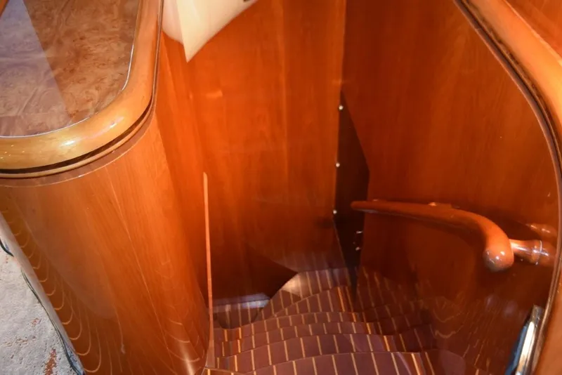 Slide: The Image of Salon stairway down to aft staterooms - 41