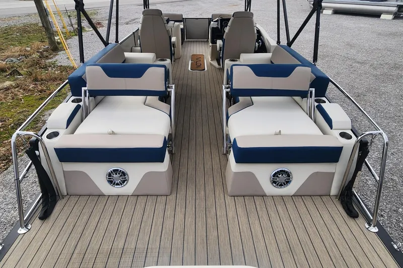Slide: The Image of 2025 Avalon Platinum Catalina 2785 Quad Lounger Shift with spacious seating and modern design. - 11
