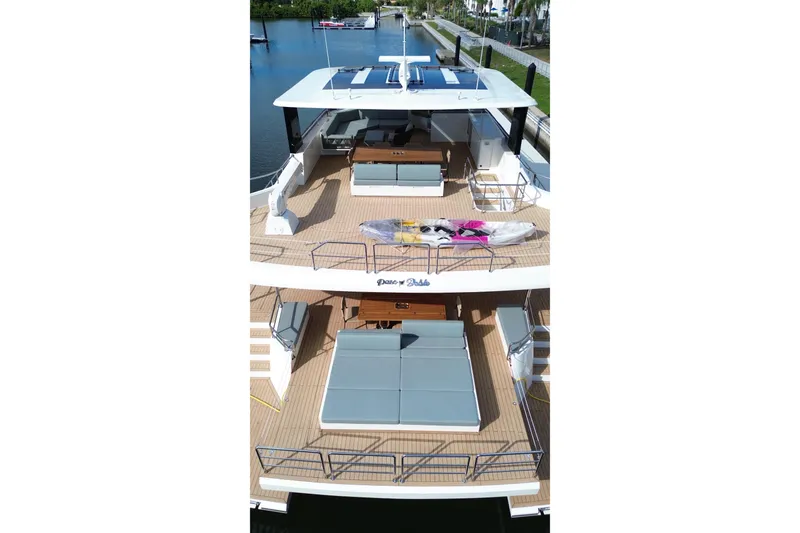 Slide: The Image of Luxurious 2025 Granocean W72 yacht with spacious decks and modern amenities. - 4