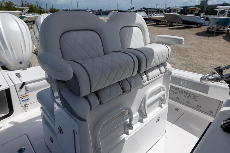 Slide: The Image of 2025 Sea Fox 282 Hybrid LT boat with luxurious quilted seating. - 18