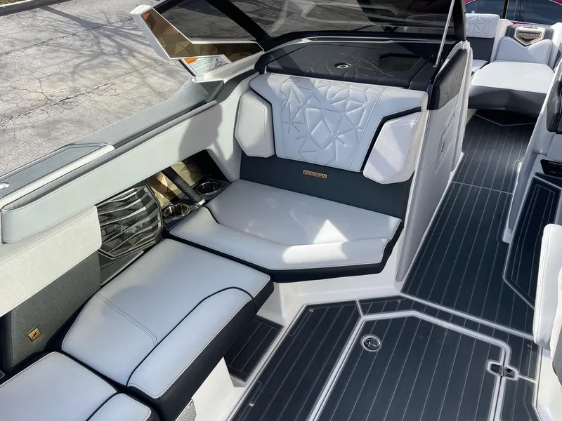 Slide: The Image of Luxurious interior of 2023 Nautique Super Air Nautique G23 Paragon boat. - 10