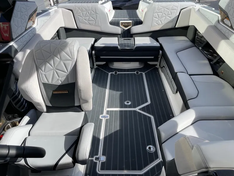 Slide: The Image of Luxurious interior of 2023 Nautique Super Air Nautique G23 Paragon boat. - 12