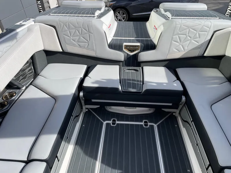 Slide: The Image of Luxurious interior of 2023 Nautique Super Air Nautique G23 Paragon boat. - 8