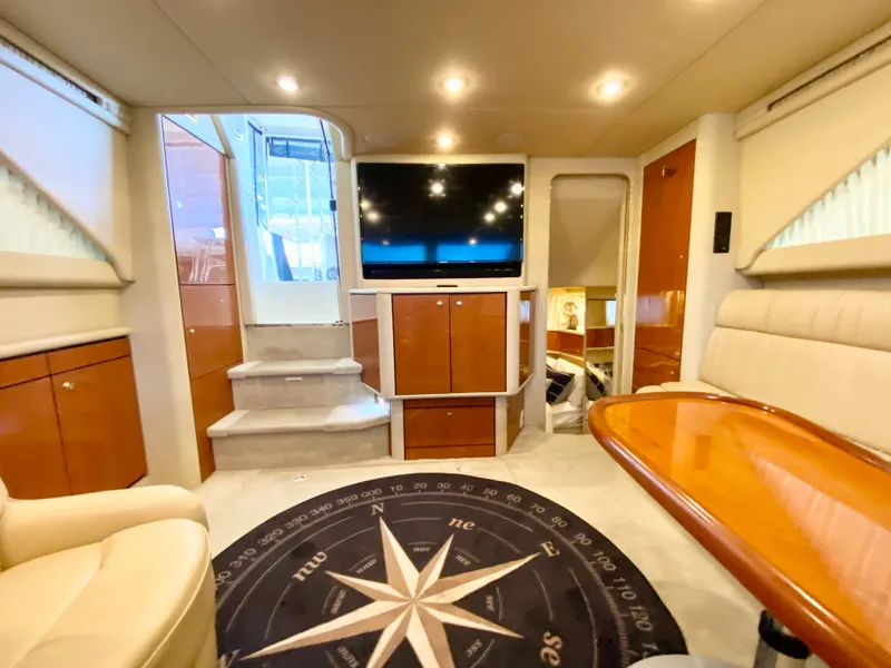Slide: The Image of Luxurious interior of 2001 Sea Ray 380 Aft Cabin yacht with modern amenities. - 28
