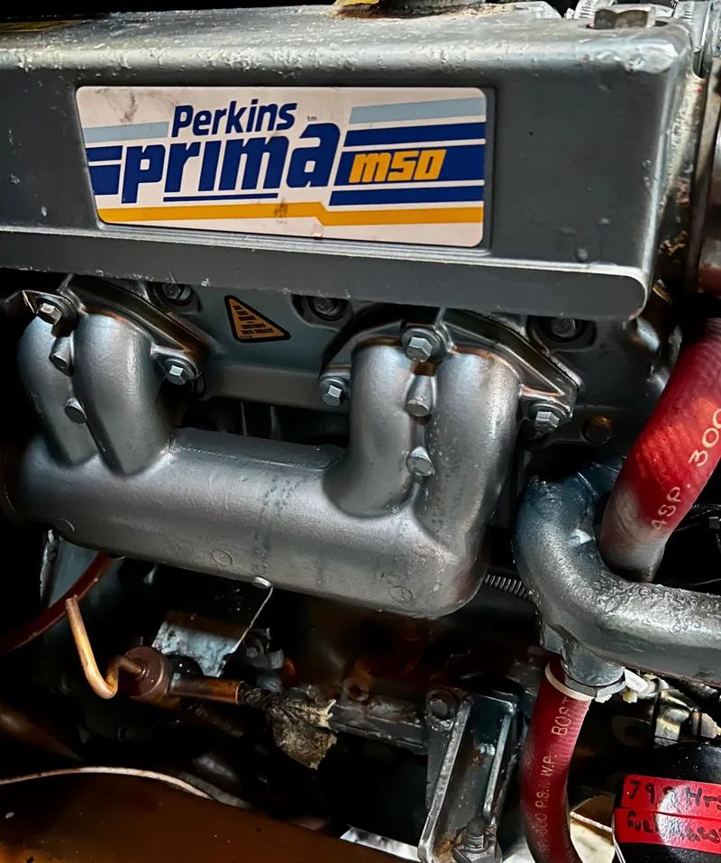 Slide: The Image of Perkins Prima M50 engine in 1984 Nautor Swan 391 sailboat. - 33