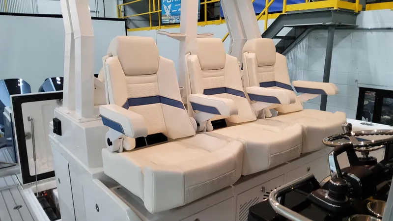 Slide: The Image of 2025 Formula 387 Center Console Fish boat with luxurious seating. - 38