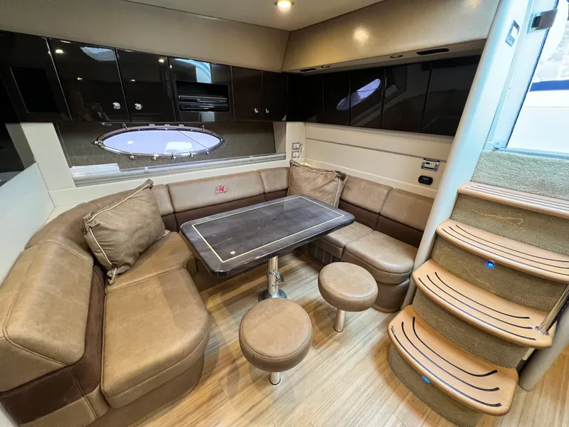 Slide: The Image of Luxurious interior of 2014 Formula 45 Yacht with plush seating and elegant table. - 22