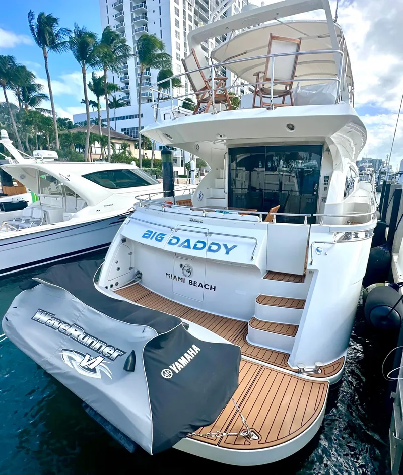 Slide: The Image of Luxury yacht Marquis 59 Markham Edition 2007 docked in Miami Beach marina. - 12