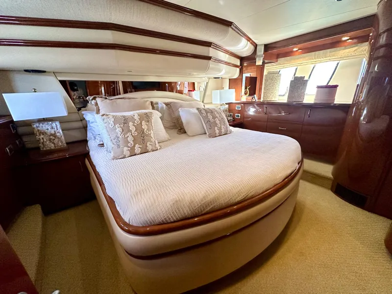 Slide: The Image of Luxurious bedroom interior of 2007 Marquis 59 Markham Edition yacht. - 42