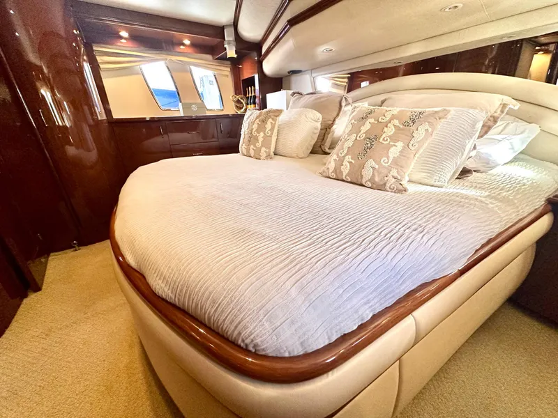 Slide: The Image of Luxurious bedroom interior of 2007 Marquis 59 Markham Edition yacht. - 43