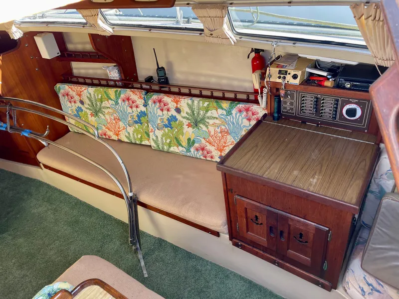 Slide: The Image of SB Settee and Nav Station - 10