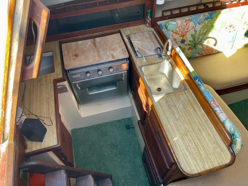 Slide: The Image of Galley from Companionway - 9
