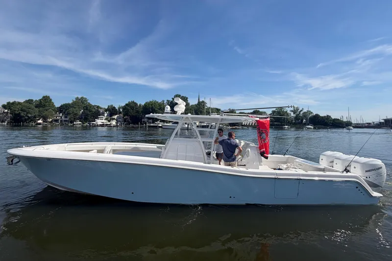 Slide: The Image of 2022 Invincible 39 Open Fisherman on calm waters. - 1