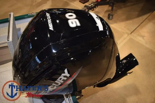 Slide: The Image of Mercury 90 outboard motor on 2025 Lund 1675 Adventure Sport boat. - 38