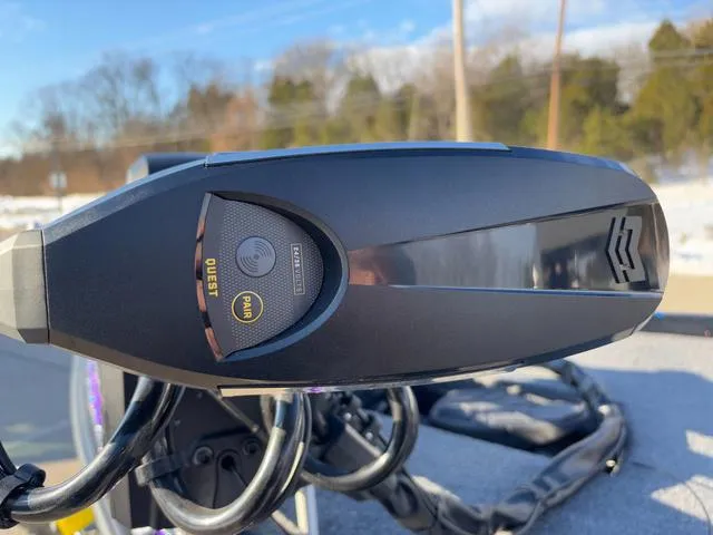 Slide: The Image of Close-up of 2025 Phoenix 721zxl boat control panel with digital display. - 10