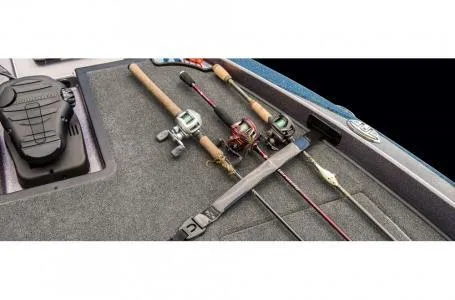 Slide: The Image of 2018 Ranger Z518c fishing rods and gear on deck. - 7