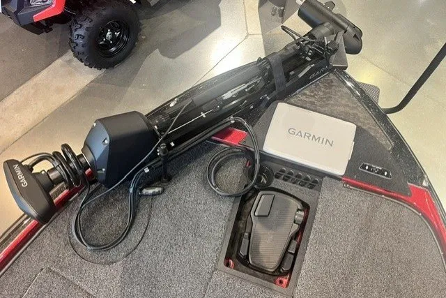 Slide: The Image of 2025 Nitro Z20 XL Pro boat with Garmin equipment on deck. - 125