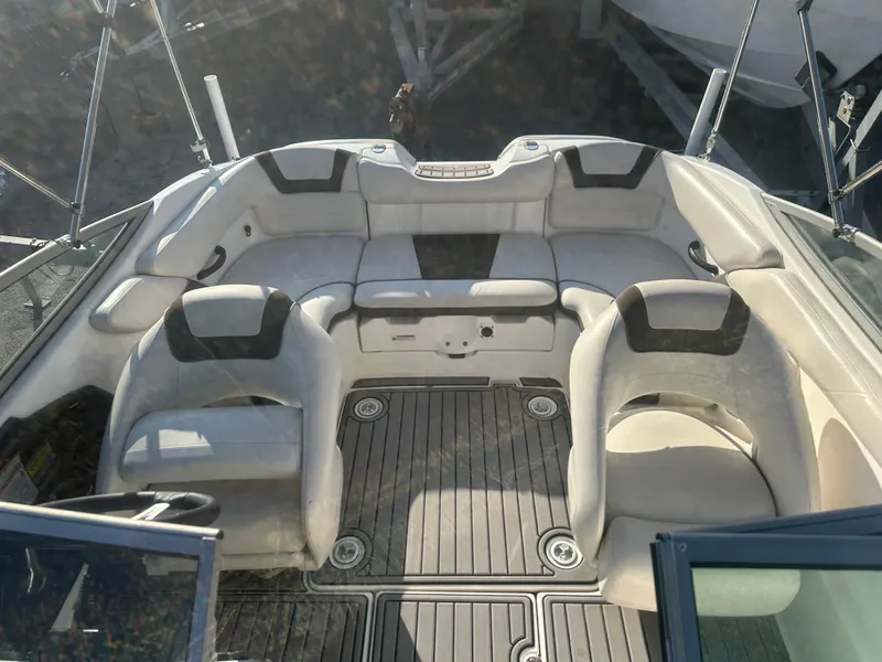Slide: The Image of 2013 Yamaha SX192 boat interior with spacious seating and modern design. - 13