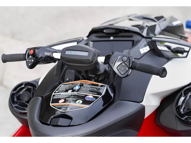 Slide: The Image of 2025 Sea-Doo RXP-X 325 Tech Package dashboard and controls, close-up view. - 8