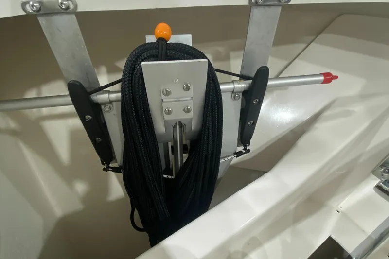 Slide: The Image of Rope storage system on 2019 Pursuit S 408 Sport boat. - 7