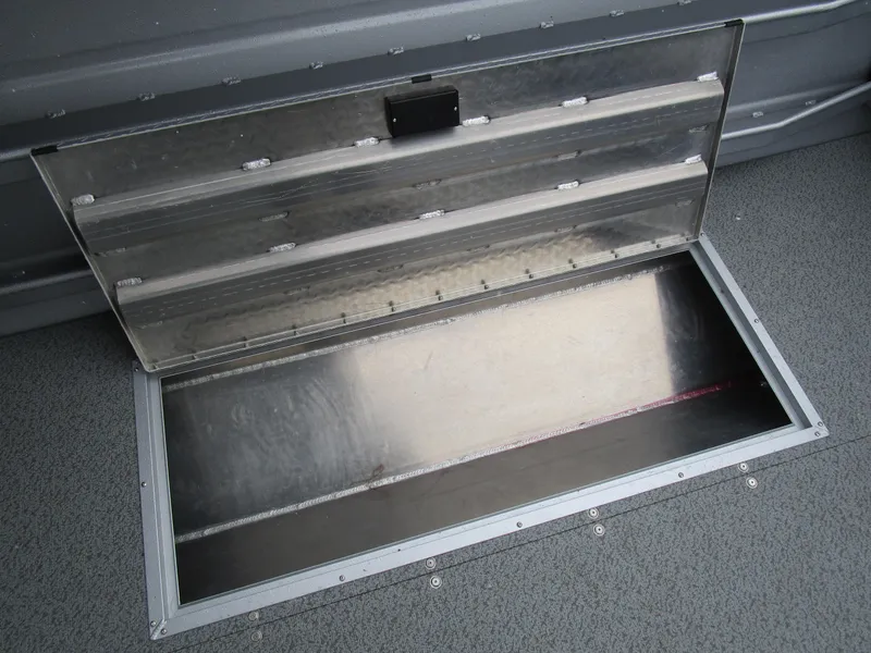 Slide: The Image of Open storage compartment on 2025 KingFisher 2425 Escape HT boat. - 37