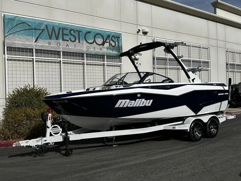 The Image of 2025 Malibu Wakesetter 22 LSV boat on trailer at West Coast Boat Center. - 0