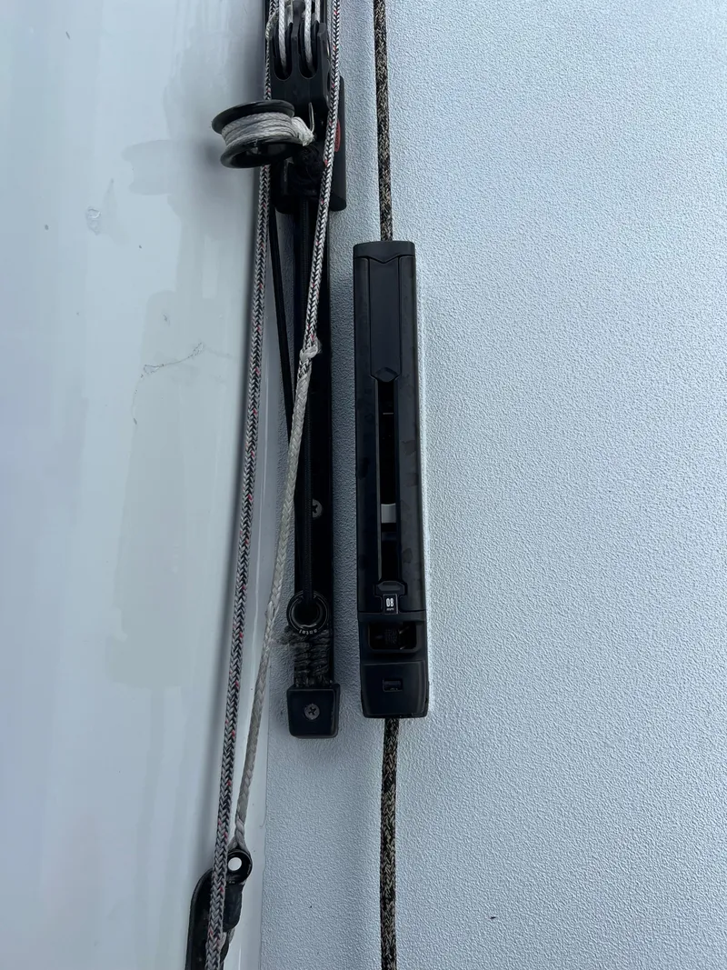 Slide: The Image of Close-up of sailing hardware on a 2016 Offshore Racing Van Munster Boats Fred Barrett 35. - 43