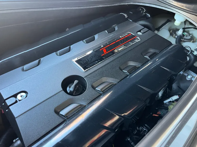 Slide: The Image of 2018 Yamaha WaveRunner FX Cruiser SVHO engine close-up, showcasing sleek design and components. - 25