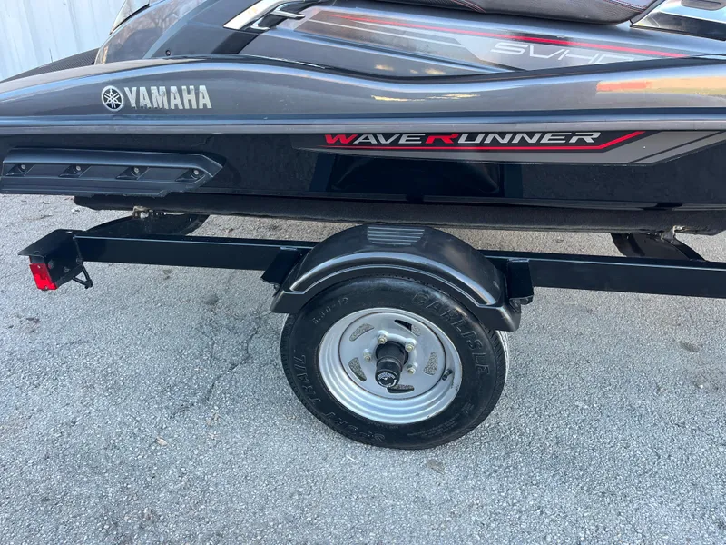 Slide: The Image of 2018 Yamaha WaveRunner FX Cruiser SVHO on trailer, side view. - 36
