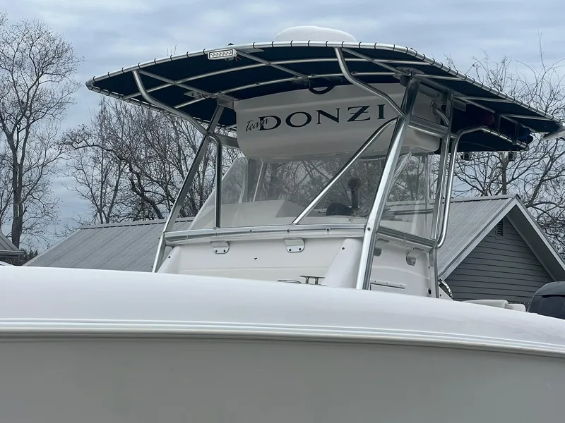 Slide: The Image of 2001 Donzi 32 ZF Open boat with T-top and clear windshield. - 18