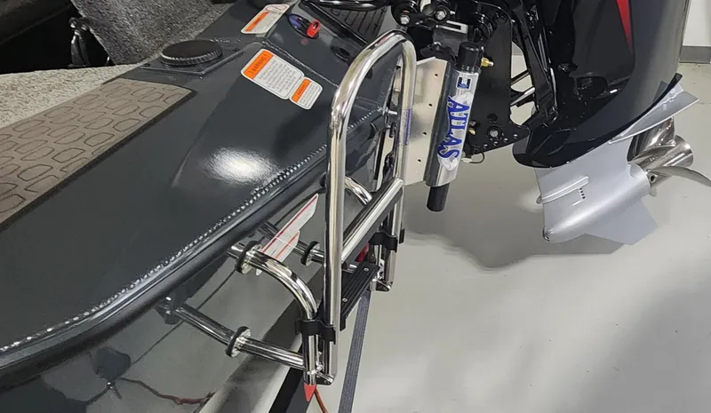 Slide: The Image of Ranger ALPHA 208 boat, 2025 model, featuring a sleek design and powerful motor. - 10