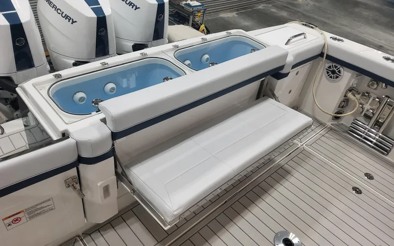 Slide: The Image of 2025 Formula 387 Center Console Fish boat with dual livewells and seating. - 27