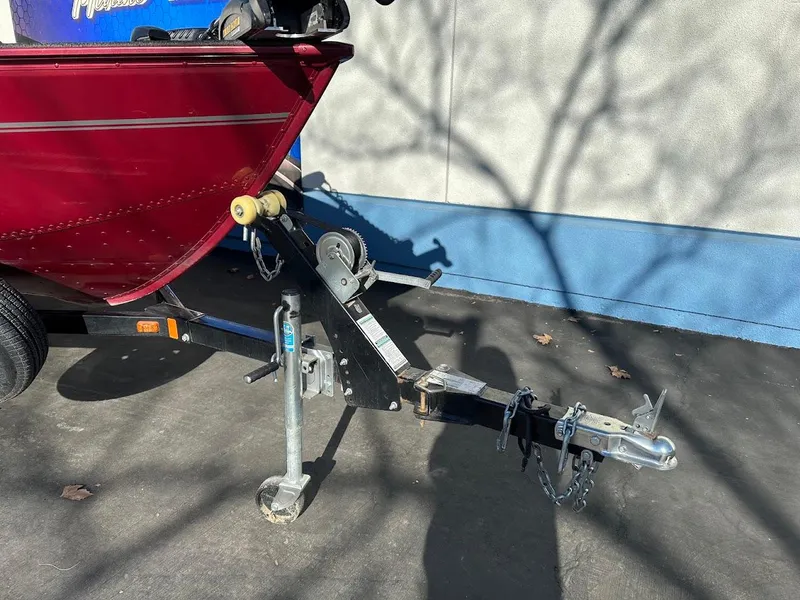 Slide: The Image of 2015 Lund 1750 Rebel XS SS boat trailer hitch in sunlight. - 5